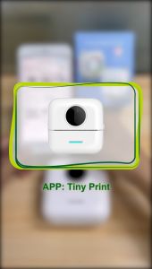 【สติกเกอร์ฟรี 5 ม้วน】HOMIN เครื่องปริ้นพกพา ไร้สาย ไม่ใช้หมึก ใบปะหน้าขนส่ง ใบปะหน้าพัสดุ เครื่องปริ้น รองรับระบบ ios  android