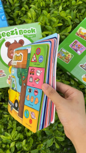 Học Liệu Bóc Dán Song Ngữ Beezi Book Phần 2 - Gấu Boo Học Hành - cực kỳ thú vị cho bé 2-5 tuổi - Hiệu Lalala Baby