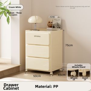 KAIPAQI | Moveable Wall-side Narrow Space Storage Cabinet