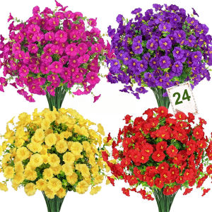 1/4Pcs Artificial Flowers 35CM Eucalyptus Fake Plant Bouquet for Home Room Decor Porch Garden Wedding Decoration Flower Basket
