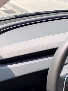 Phụ Kiện Xe Hơi: Tấm Che Bảng Điều Khiển Da Lộn 6 Chỗ Ngồi Tesla Model Y Juniper/Model YL Kèm Tấm Chắn Nắng Trung Tâm Chống Tia UV