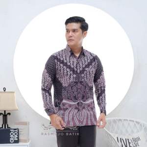 Kemeja Batik Lengan panjang pria Slimfit Motif Folly terbaru