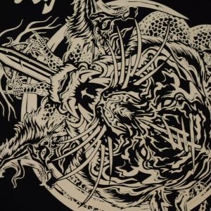 Longsleeve Kaos Distro Jepang Tshirt Pria Branded Japanese Art Guntai Cloth 37