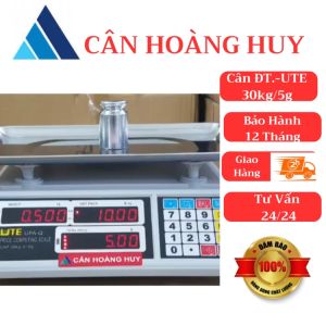 Cân điện tử tính tiền UTE -30kg/5g màn hình LED 2 mặt dùng cho cân trái câythịt cá.CÂN HOÀNG HUY