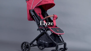 Giant Carrier Elyze Stroller with Extendable Canopy 5-Point Seat Harness Leather Leg Rest Detachable Handrail One-Hand Fold Trolley Function Multi-Position Recline Large Basket & Mesh Window for Travel and Everyday Use