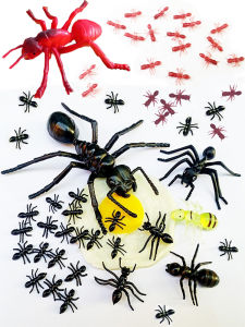 Soft Rubber Simulation Insect Toy Models Red Ants Work Ants Teaching Props Children Playsets Large Insect Scenarios