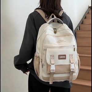 2024 กระเป๋าเป้สะพายหลัง สไตล์เกาหลี และญี่ปุ่น สําหรับผู้หญิง กระเป๋านักเรียน จุของได้เยอะ