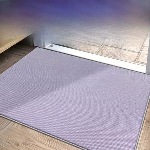 Modern Minimalist Entrance Mat 2025 Model Door Mat Anti Slip Light Purple Home Textile Door Mat Long Rectangle Shape Wear Resistant