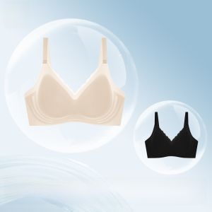MiiOW | Wireless Summer Thin Anti-Sagging Small Chest Gathered Side Breast Reduction Beautiful Back Bra Seamless Nylon Youth Female