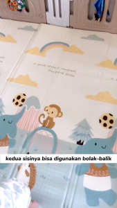 Bonus tas tiker lipat anak 180x200x8mm Baby playmat rol double xpe playmet