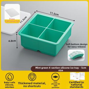 XIANGYOUYOU | Large Food Grade Silicone Ice Mold With Lid