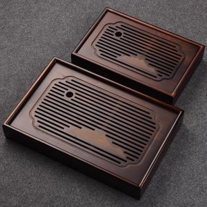 Modern Simplicity Bamboo Tea Tray Water Storage Office Kung Fu Tea Set Small Size Home Use Dry Puffing Table round Shape