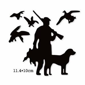 Hunter Dog Birds metal cutting dies Scrapbooking decoration paper craft knife mould blade punch template Embossing stencils 1pcs