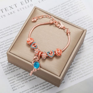 Panjia bracelet flamingo pendant love large hole bead string decoration live broadcast jewelry bracelet supply