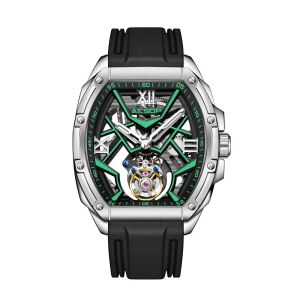 AESOP Tourbillon Movement Watch For Man Skeleton Sapphire Luminous Mens Manual Mechanical 50M Waterproof Watches New 2024