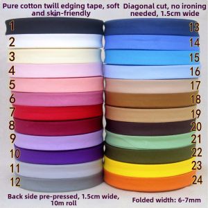 Soft and Skin-Friendly Cotton Bias Binding Strips