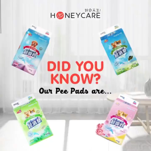 Honeycare U-Play - Best Absorption Quality - Pet Pee Pads with Fragrance | 4 Scents (S/M/L)