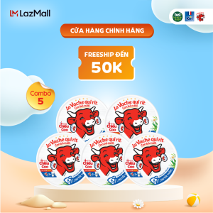Combo 5 Phô mai con bò cười 8 miếng 112G