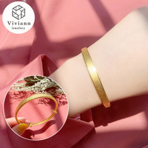Viviann Original Ancient Method Inheritance Frosted Gold Bracelet Women Will Not Fade for a Long Time Adjustable Bracelet Luxury Love Bangles Bracelets Luxuxy Jewelry Bangles For Women Gift