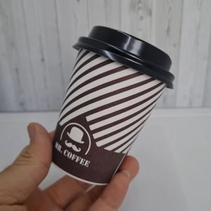 Paper Cup Coffee "Gambar" 8 Oz / 9 Oz + LID tutup / Tea Cup / Gelas Kopi / Gelas kertas / Paper Hot Cup (50 pcs)