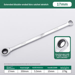 Extra Long Dual Head Box Ratchet Wrench 72 Teeth Steel For Automotive Repair And Industrial Maintenance Hand Tool