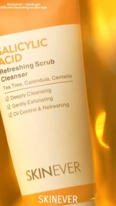 SKINEVER Salicylic Acid Hydrating Acne Ice Sleeping Mask and Refreshing Scrub Cleanser Deep Cleansing Oil Control Acne Treatment