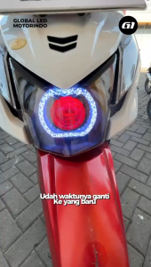 WERACE Mika Lampu Kaca Reflektor Depan Beat 2012 2015 k25 KzL k16 Clear Transparan Bening PC