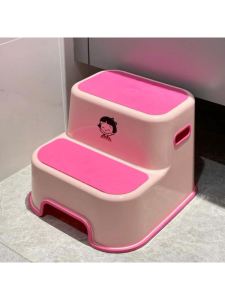 Childrens Footrest Stool Bathroom Toilet Mat Anti-slip Washing Hand Stepping Chair Plastic Material Kids Foot Pad Stool