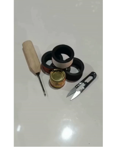 Paket Jarum Sol Peralatan Sol Sepatu Dan Sandal 3 Benang 1 Jarum 1 gunting Dan 1 Lem G