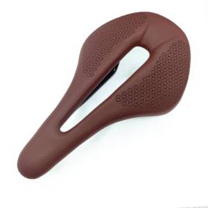 Bicycle Saddle Full Carbon Fiber+Leather Fiber Road Mountain Bike Saddle Seat Cushion with Handlebars Tape Bicycle Brown Parts