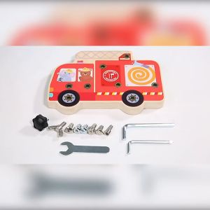 Montessori ของเล่นฝึกสมาธิ ของเล่นไม้ หัดหมุนน๊อตสกรู เพื่อการเรียนรู้เด็ก