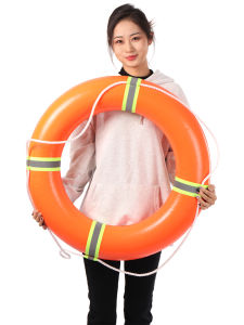 Portable PVC Solid Foam Life Ring Large Buoyancy Adult No Inflation Boat Fishing Sea Swimming Circle Underarm for Men And Women