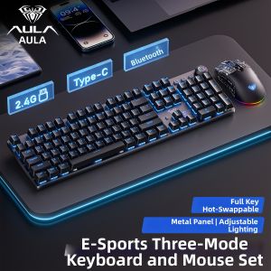 AULA | Wireless Tri-Mode Mechanical Keyboard for Gaming and Office