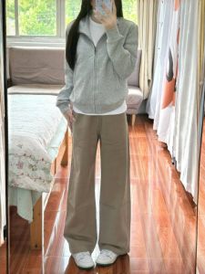 High Waist Straight Leg Jeans Womens Loose Slimming Extra Long Khaki Wide Leg Pants High Rise Denim Trousers for Tall Girls