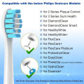 Replacement Toothbrush Heads Compatible with Philips Sonicare Soft Replacement Electric Brush Head 4100 6500 6100 7500 5300 1100. 