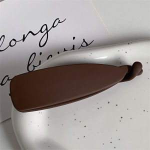 Classy Matte Texture Banana Clip Vertical Clip Ponytail Clip Hair Accessories Back Head Fancy Seamless Barrettes Womens Headdress