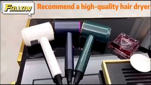 Blower Hair Dryer Blower for Women High Power 49s Heavy Duty Fast Drying Blue Light Negative Ions Professional Hair Care 5 in 1 Hot and Cold Portable Travel Hair Dryer