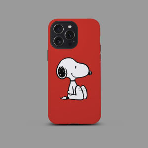 Snoopy Cartoon Red Bottom iPhone 16 pro Max Case Matte Full Cover 15 Two-In-One 14 Protector 13 Anti-Fall 12 for Men Women