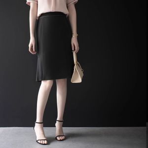 WANGGONGZHU | High Waist Slimming Midi Skirt Womens Commute Style French Light Maturity Fish Tail Skirt Spring 2025 New Arrival Princess