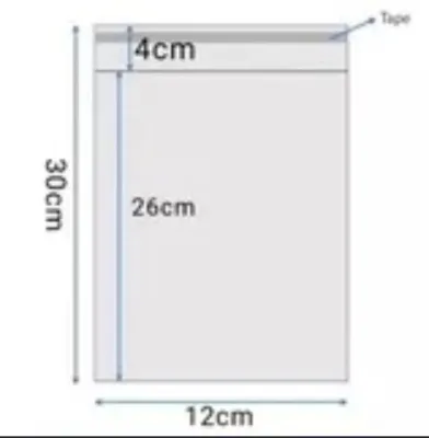 𝑹𝑬𝑨𝑫𝒀 𝑺𝑻𝑶𝑪𝑲 50pcs/set Self Adhesive OPP Clear Transparent Plastic Packing Bag/Plastik bag