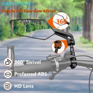 Bicycle Rear View Mirror Wide Range Back Sight Rearview Reflector Adjustable Handlebar Left Right Mirror Bike Cycling Clear