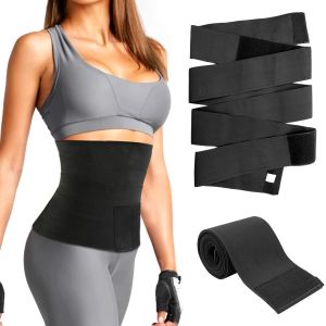 Wrap Bandage Invisible Waist Trainer for Women Trimmer Tummy Sweat Waist Wraps Belt with Loop Stomach/Belly/Body Shaper