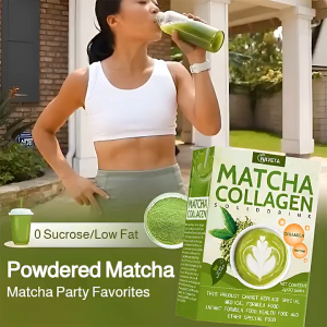 Matcha collagen powder Vital Proteins Collagen Peptides Advanced Powder with Hyaluronic Acid and Vitamin C ( Skin Hair Nail Joint Support)
