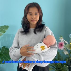 Einmilk Anti-startle Wrap Sleep Sack Soft Receiving Blanket Swaddling Wrapper Muslim Blanket Newborn Baby Receiving 