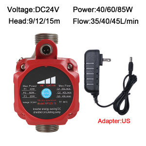 DC24V Circulation Pump 3 Speed Adjustable Energy Saving Silent Water Booster Pump for Villa Floor Heating  Heating Circulation