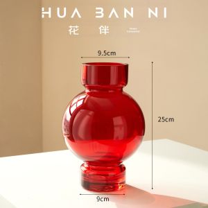 Lantern Shaped Handmade Glass Vase