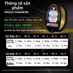 NALETE | Dây Mồi Câu Đa Màu Mượt Mà Bền 12 Sợi