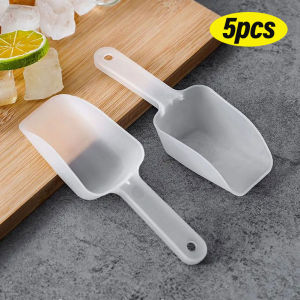 YESPERY 5PCS Multifunctional Plastic Ice Scoop Baking Flour Spoon Kitchen Tools Ice Shovel Coarse Food Grain Shovel Kitchen Accessories