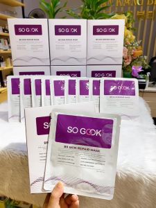 Mặt Nạ Phục Hồi Giữ Ẩm Mát Lạnh Làm Dịu B9 So Gook Skin Repair 25ml (Combo 10 miếng)