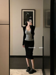 Váy Midi Cạp Cao Xếp Ly Chữ a Ôm Sát Mùa Hè Màu Trơn Váy Chữ a Cạp Cao Váy Midi Chữ a Váy Midi Chữ a